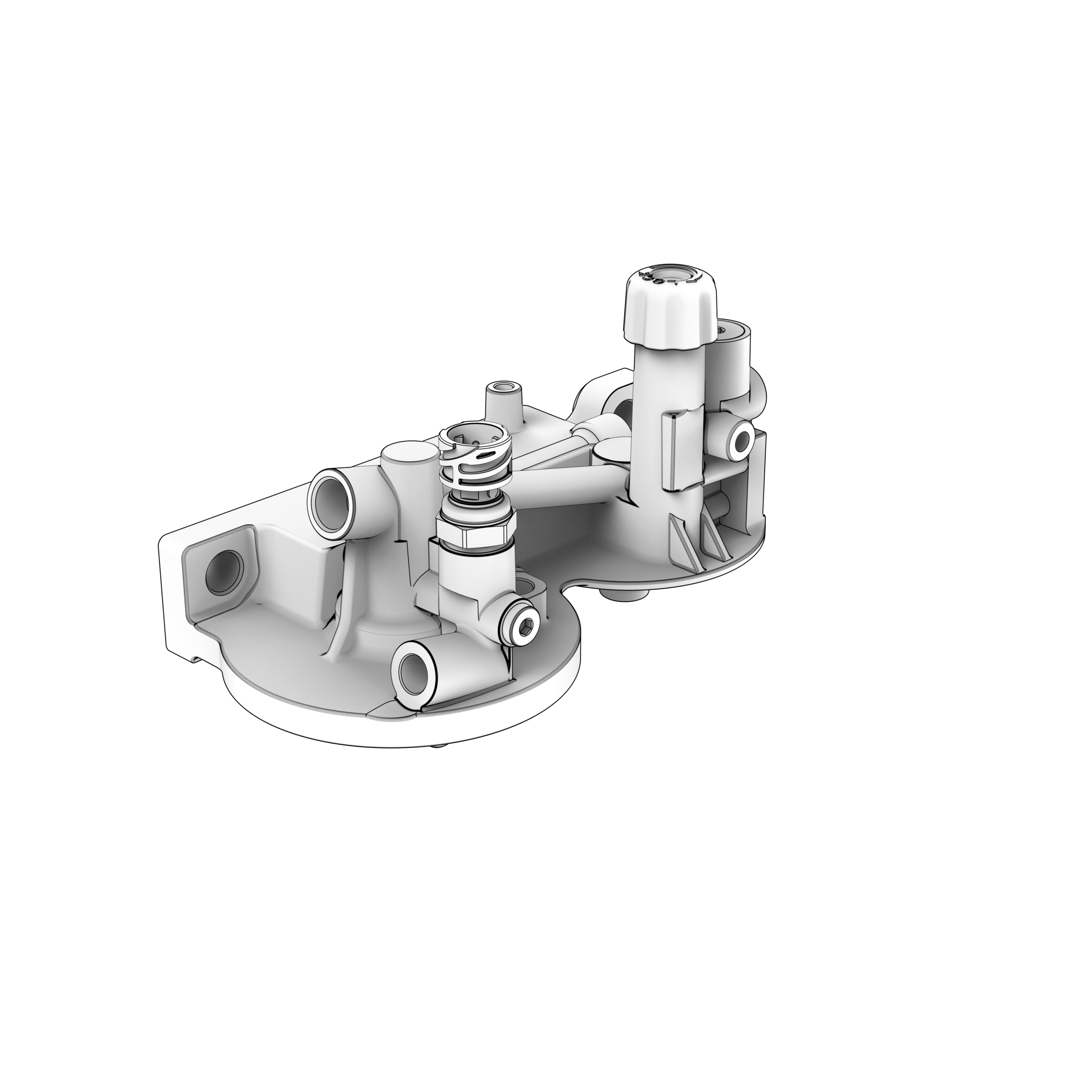 fuel filter housing